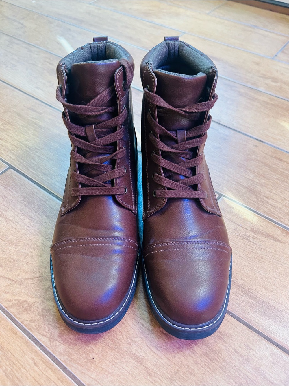 Men's Brown Lace-Up Boots